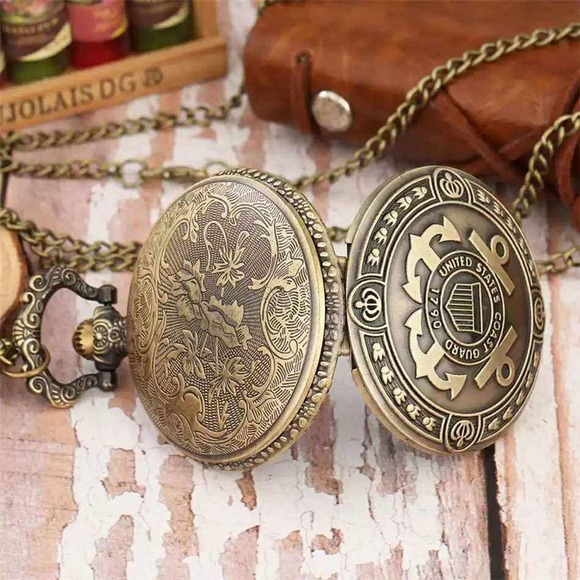 Coast Guard Pocket Watch NEW Coastie Gift - Picture 4 of 4